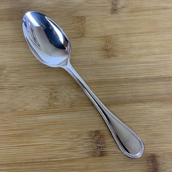 Christofle France Perles ONE Teaspoon Silverplate Flatware NEW Discontinued - Picture 1 of 7